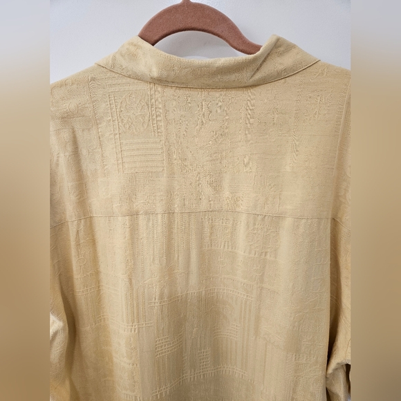 NWOT - Banana Cabana Yellow Silk Camp Shirt - Size L - Picture 8 of 8